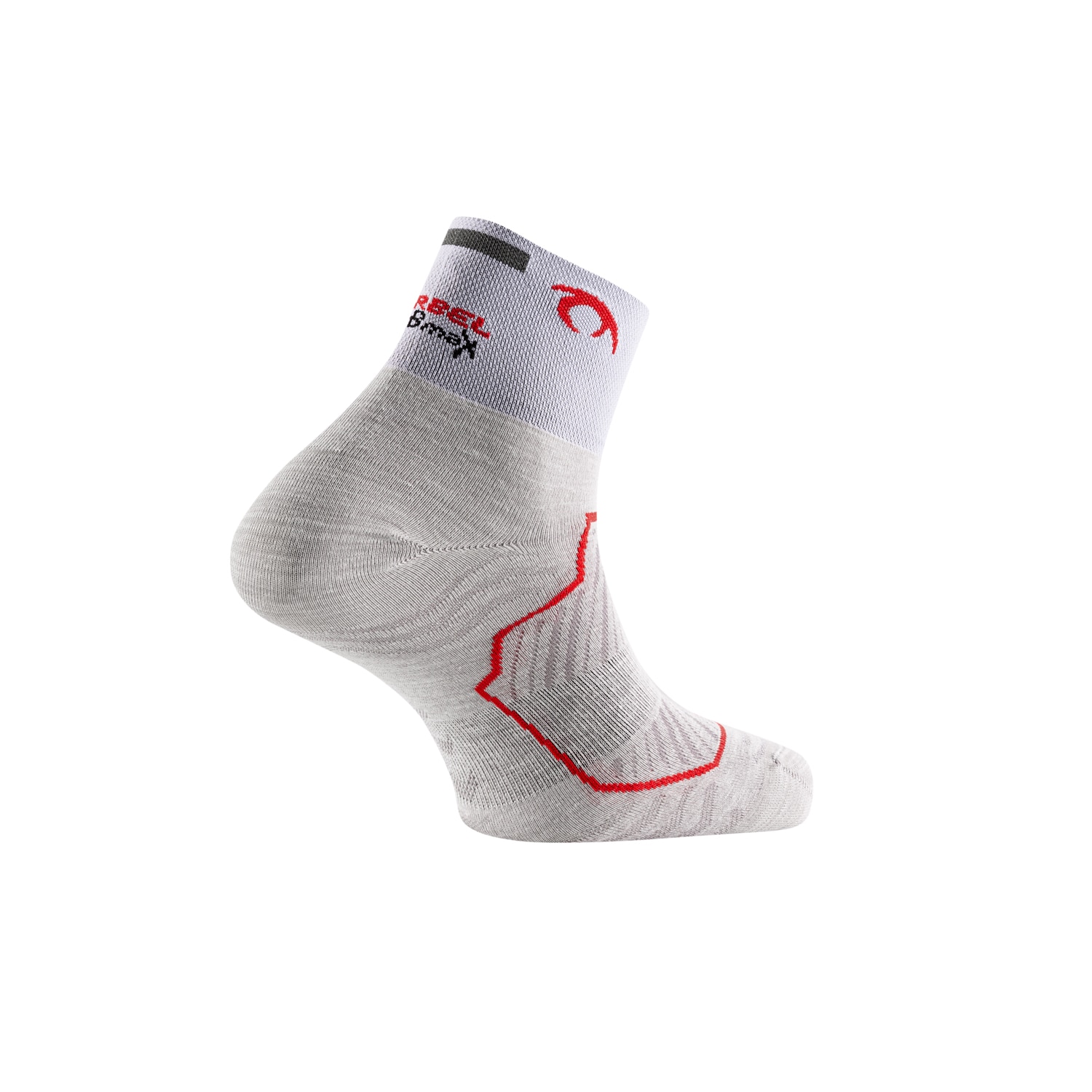 Imagen 2 de Calcetines de running unisex Race Three Lurbel - Gris claro Gris claro