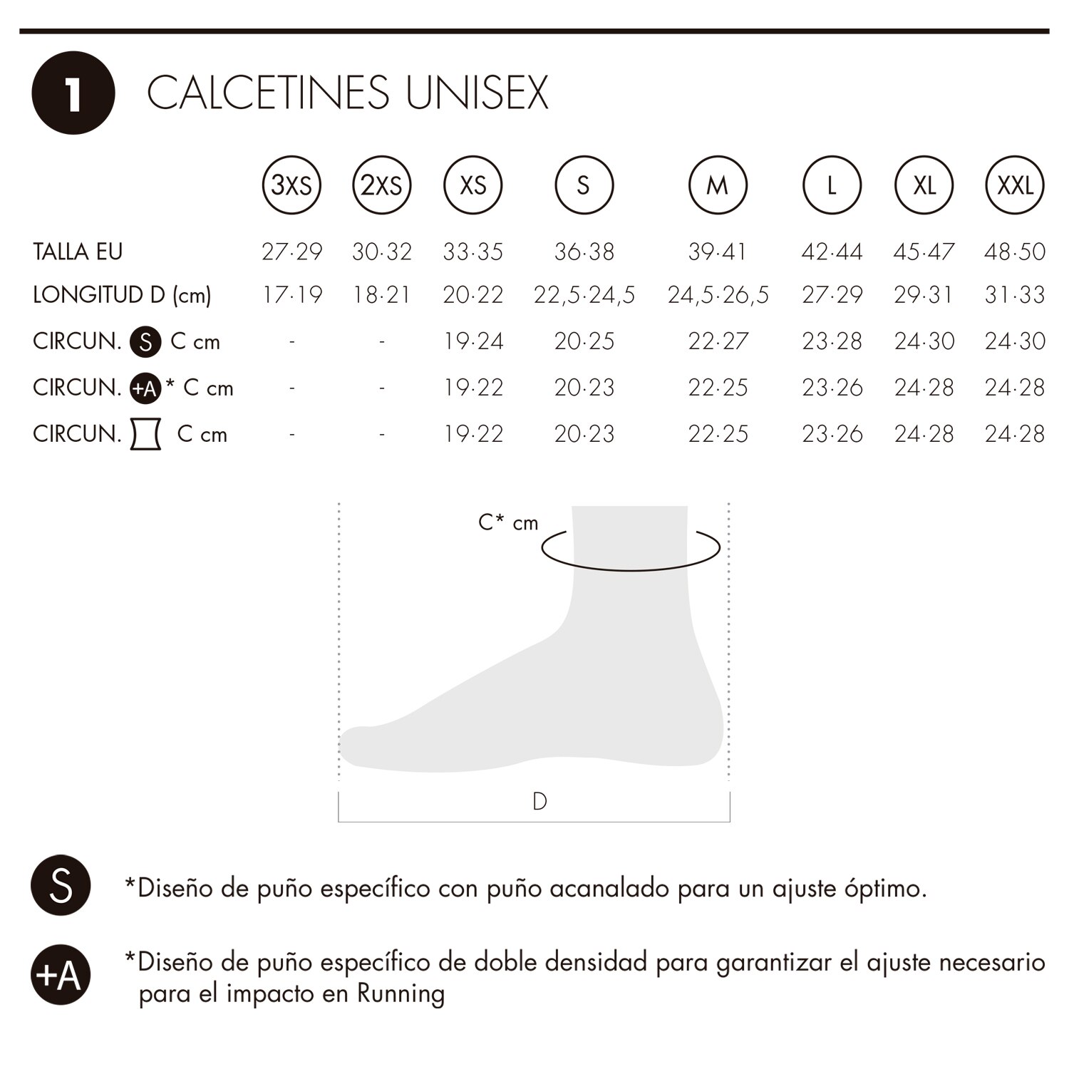 Calcetines de outdoor y walking unisex Tierra Four Lurbel - Negro Negro-3