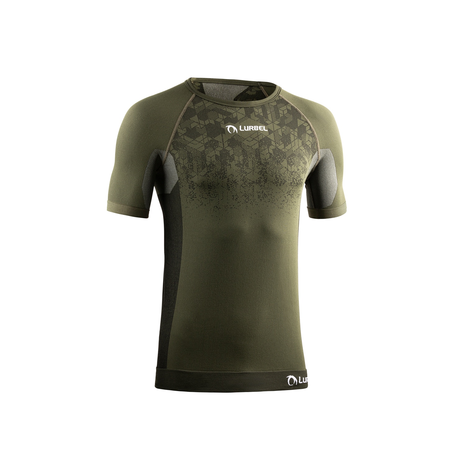 Imagen 1 de Camiseta de manga corta de running unisex Win Short Sleeves Lurbel - Verde oscuro Verde oscuro