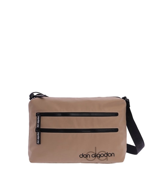 Imagen 0 de Bandolera de mujer Zita en color beige con cremallera