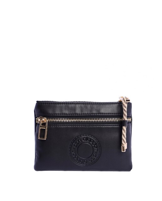 Imagen 0 de Monedero de mujer color negro con cremallera