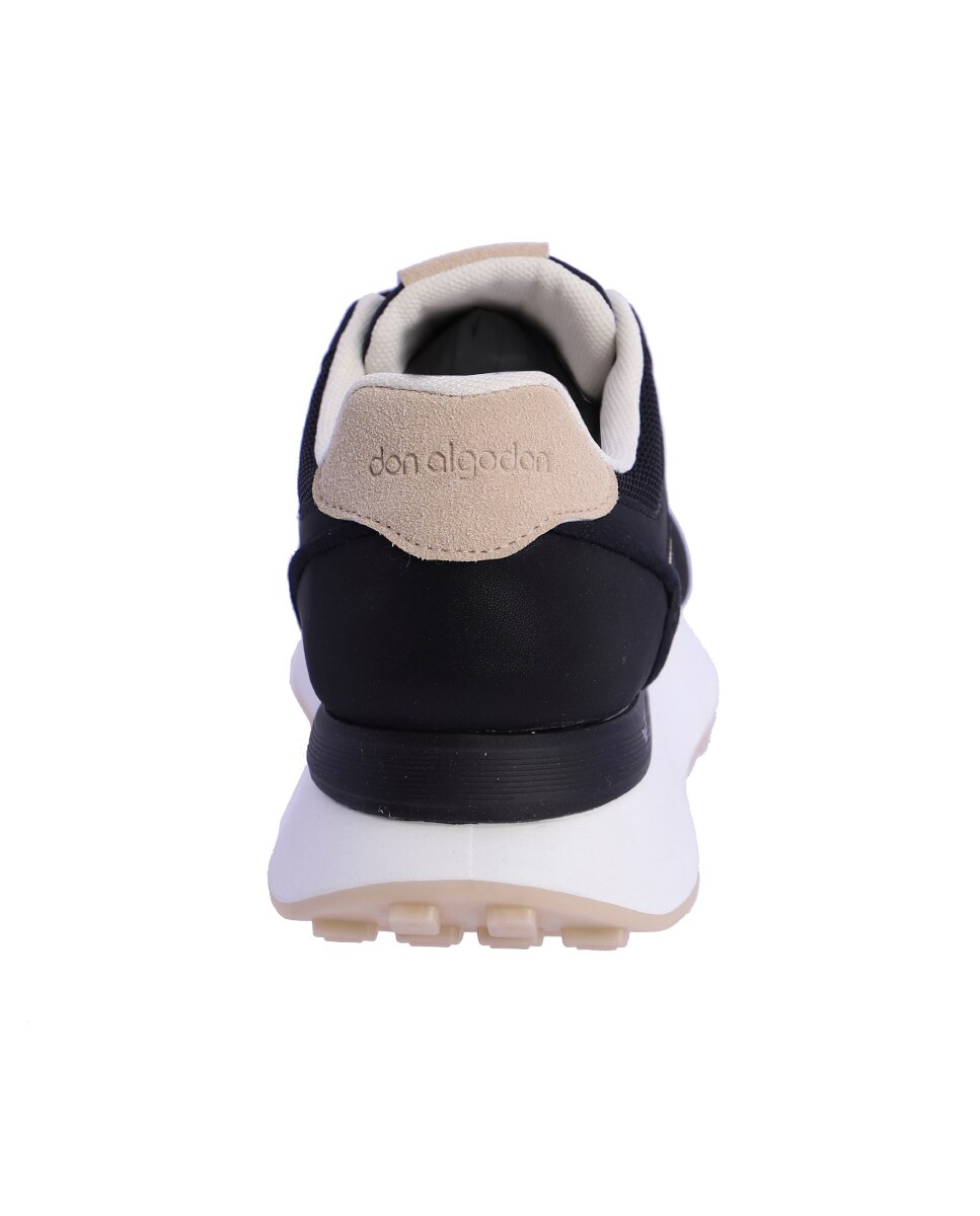 Zapatillas deportivas de mujer Madonna color negro con cordones