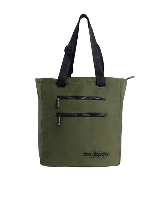 Imagen 0 de Bolso de hombro kaki con cremallera