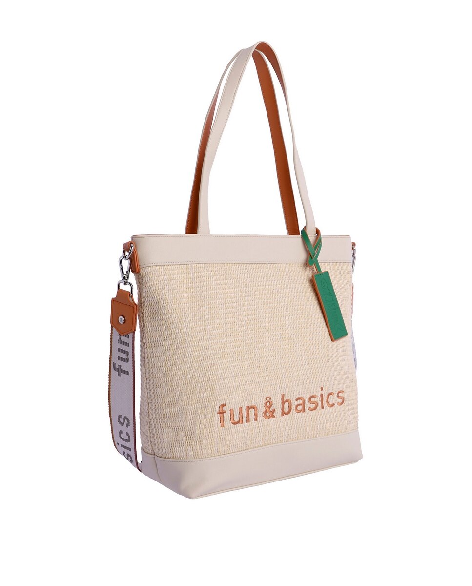 Bolso de hombro Oseas multicolor con cremallera Fun Basics