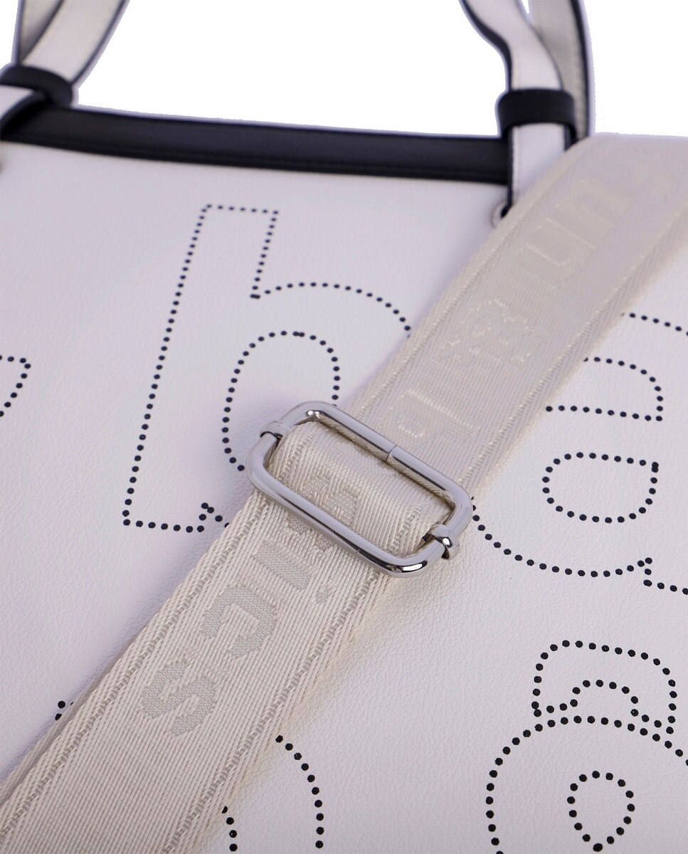 Bolso de hombro Onfalia blanco con cremallera Fun Basics El