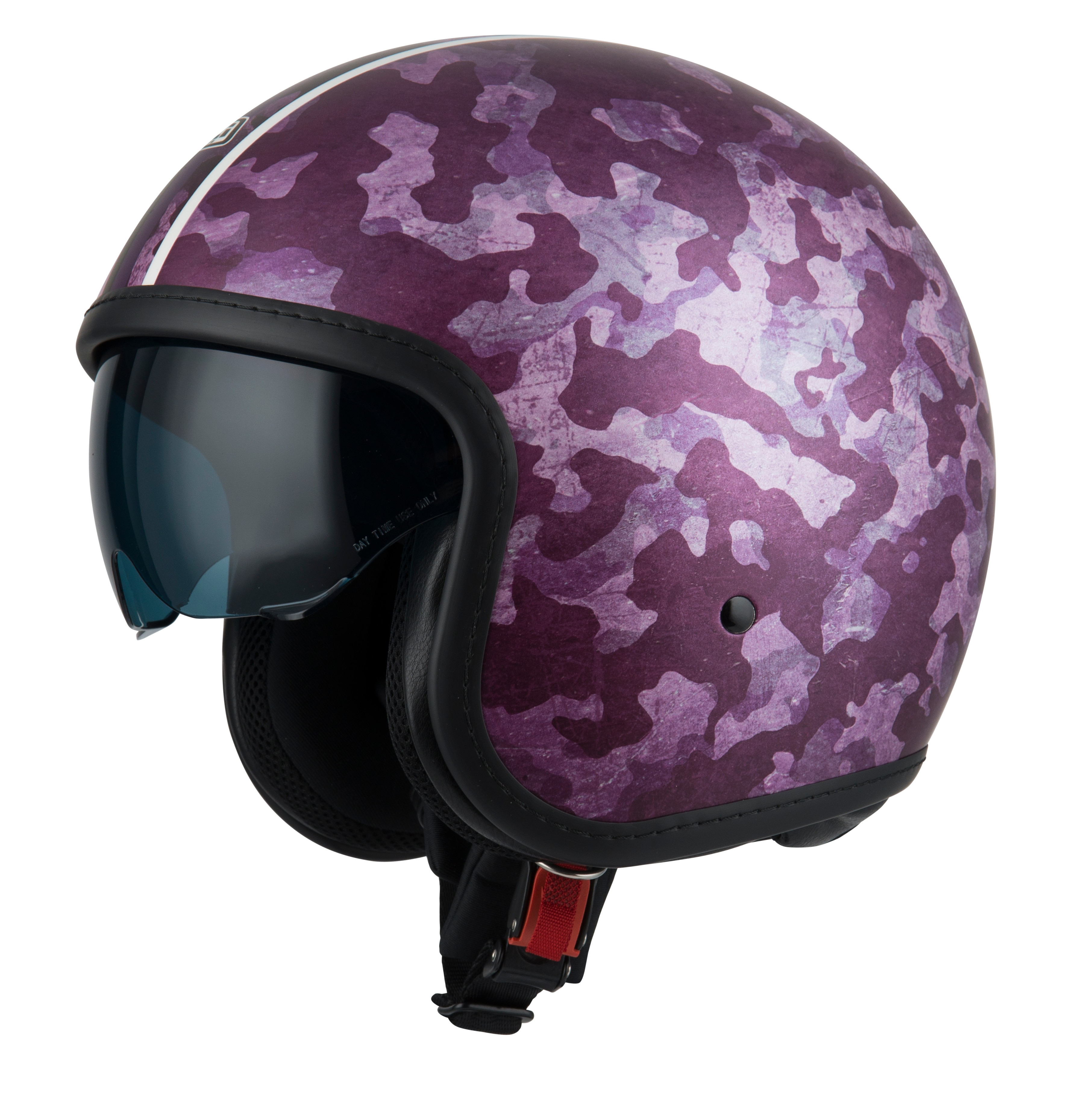 Casco de moto Jet Rolling 4 Sun NZI - Morado Morado-1
