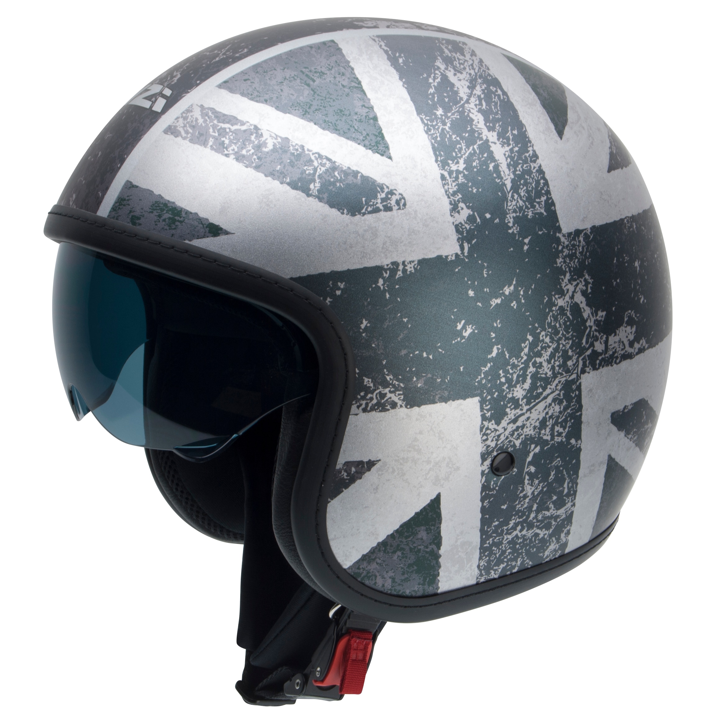Casco de moto Jet Rolling 4 Sun NZI - Gris Gris-2