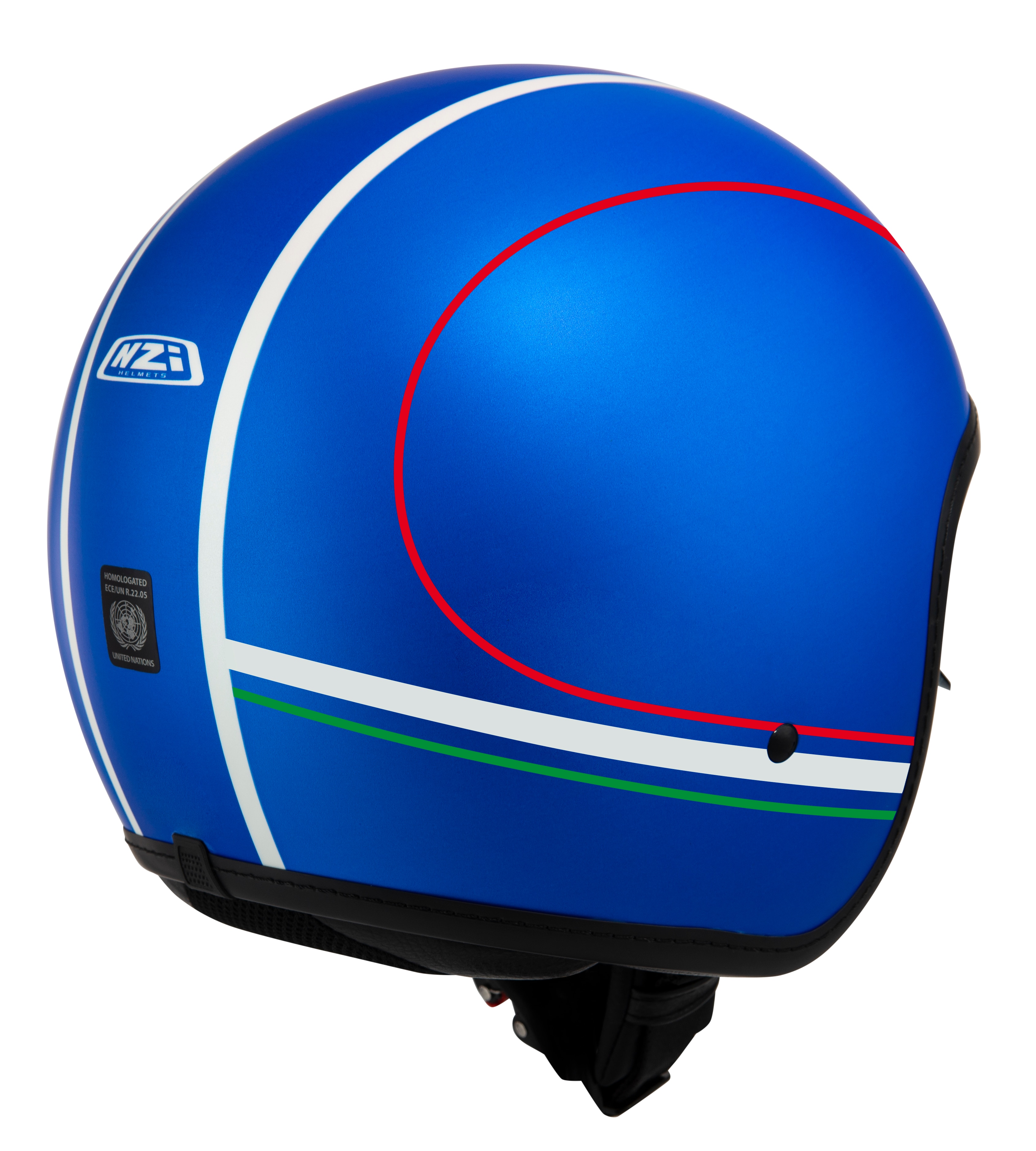 Casco de moto Jet Rolling 4 Sun NZI - Azul antracita Azul antracita-2