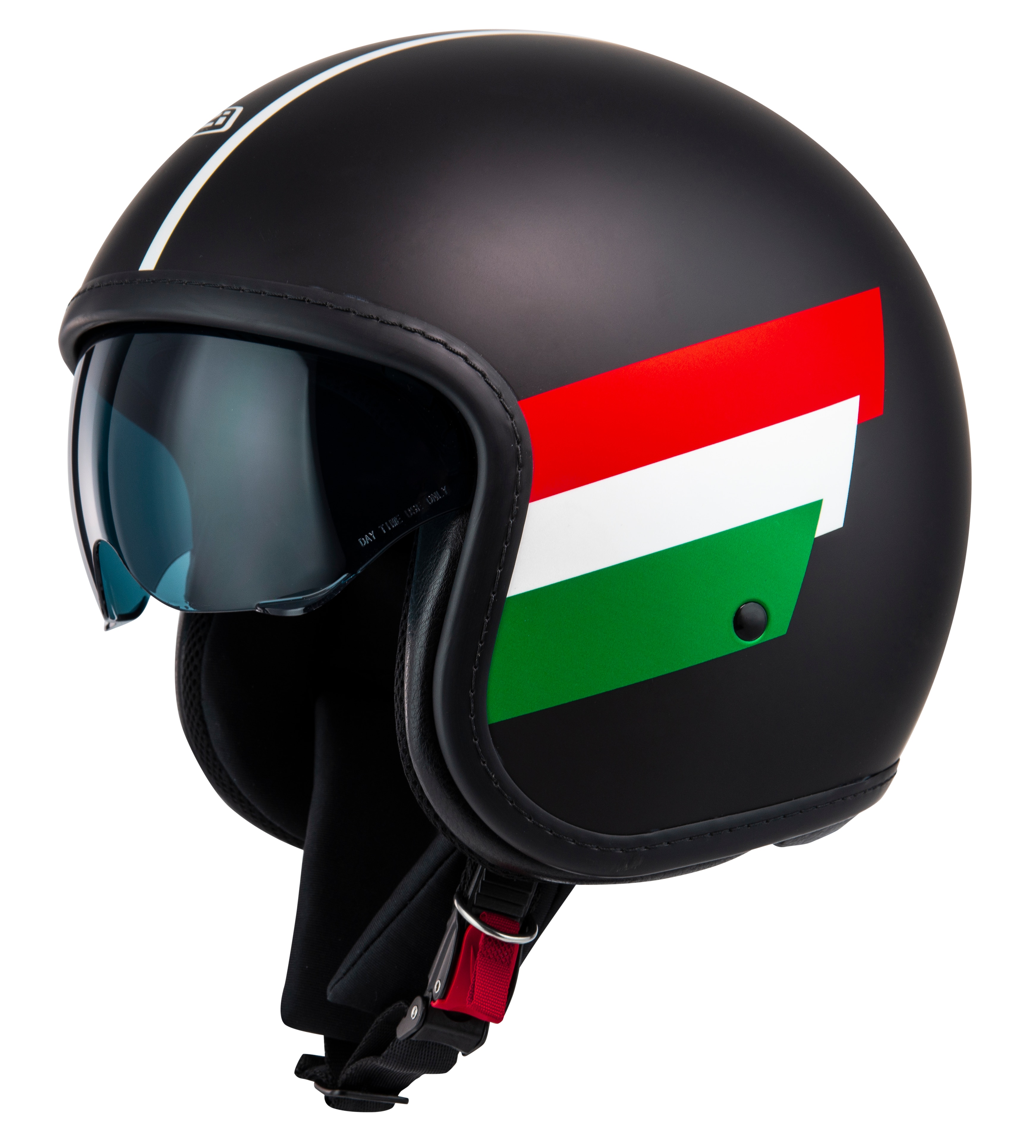 Casco de moto Jet Rolling 4 Sun NZI - Negro / Verde Flúor Negro / Verde Flúor-1