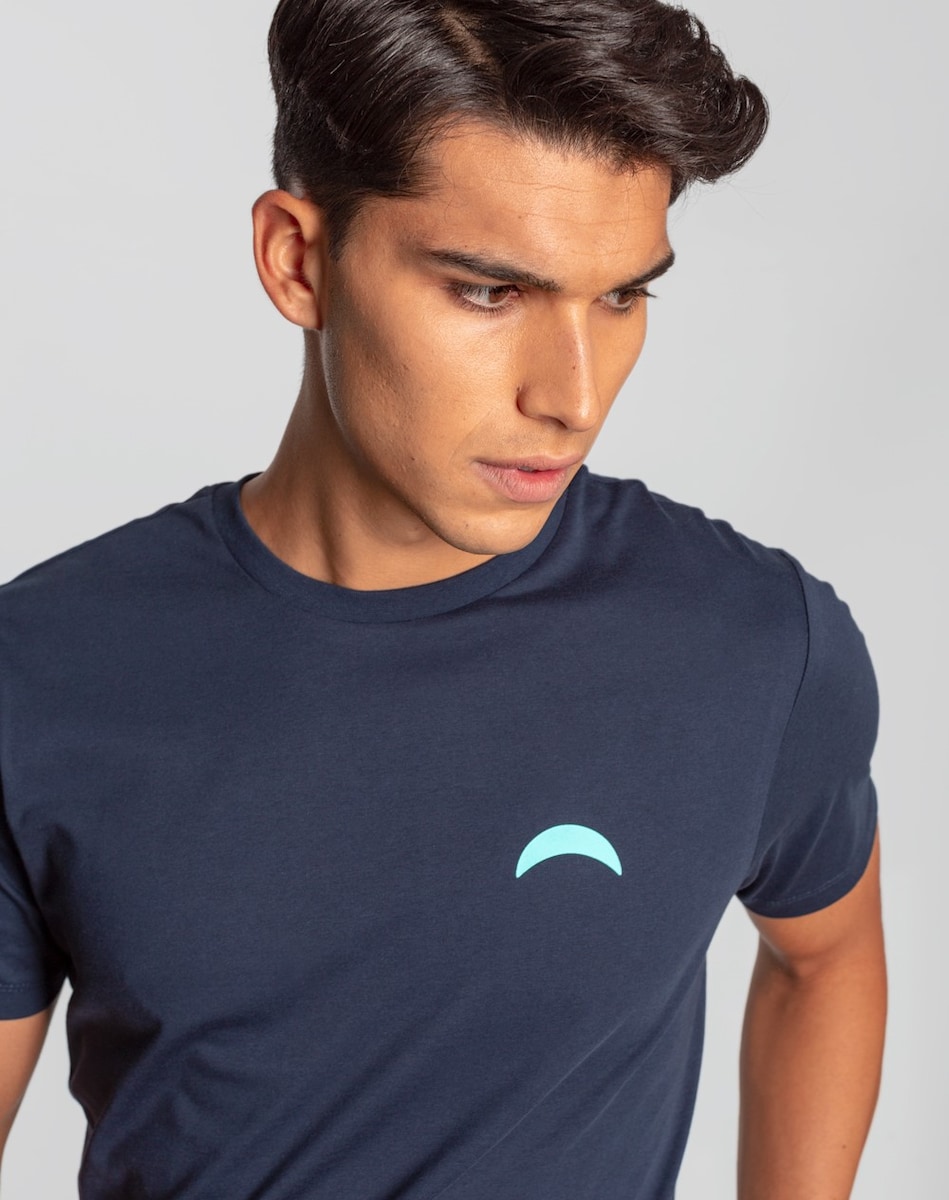 Camiseta Color Azul Marino NH-V10 Camiseta Para Hombre Con Cuello