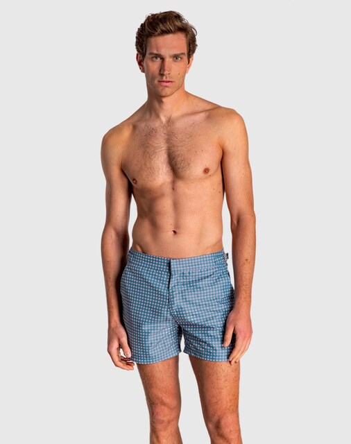 Imagen 0 de Bañador tipo bermuda de hombre color azul