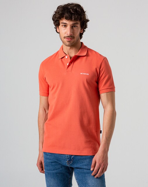 Imagen 0 de Polo de hombre básico con logotipo bordado