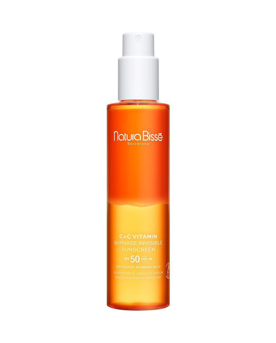 Loción protectora para cuerpo acabado seco C+C Vitamin SPF 50 UVA/UVB Bi-phase Invisible Sunscreen 200 ml Natura Bissé