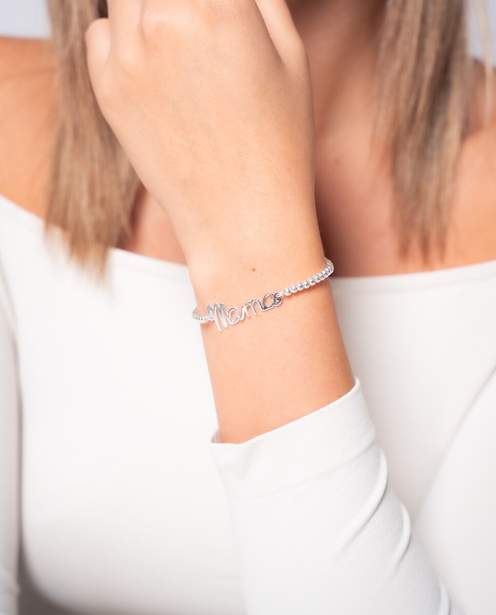 Pulsera Mamá de plata - OKsilver - Plateado Plateado-2