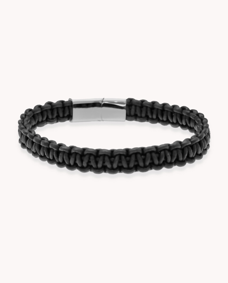 Pulsera de hombre de acero inoxidable y cuero - OKsilver - Marrón Marrón-1