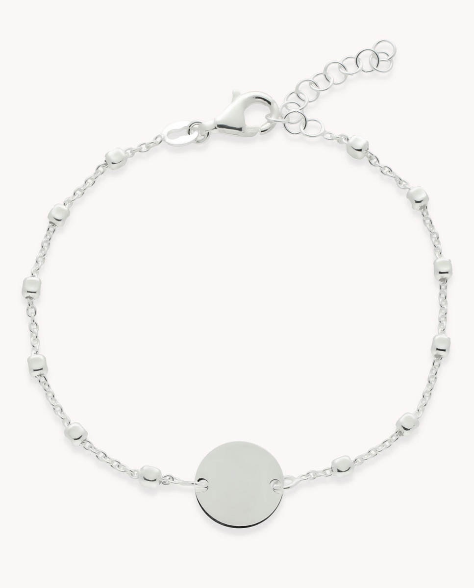 Pulsera de plata con placa - OKsilver - Plateado Plateado-1