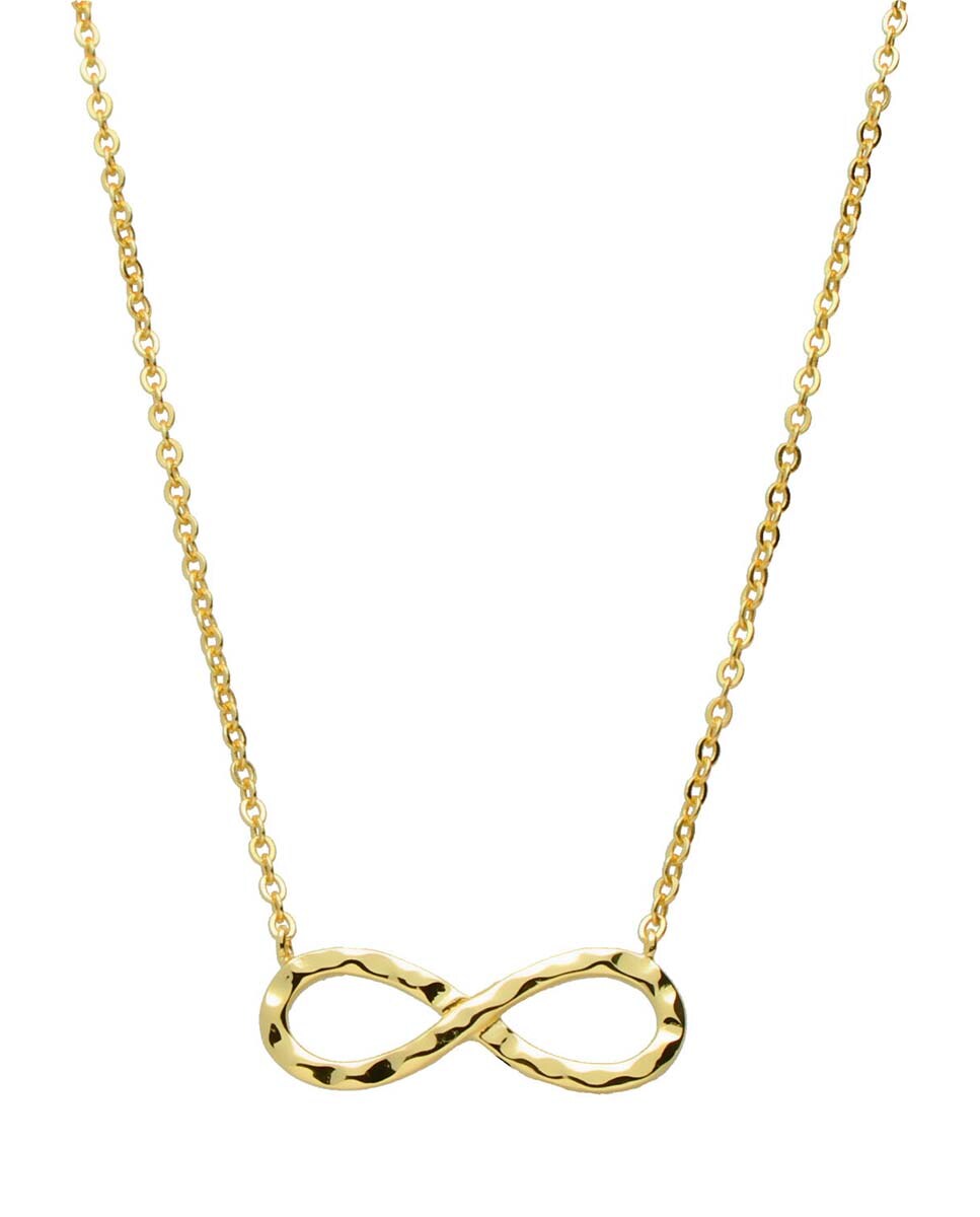 Collar Infinita Gold de plata bañada en oro con infinito Oro-1
