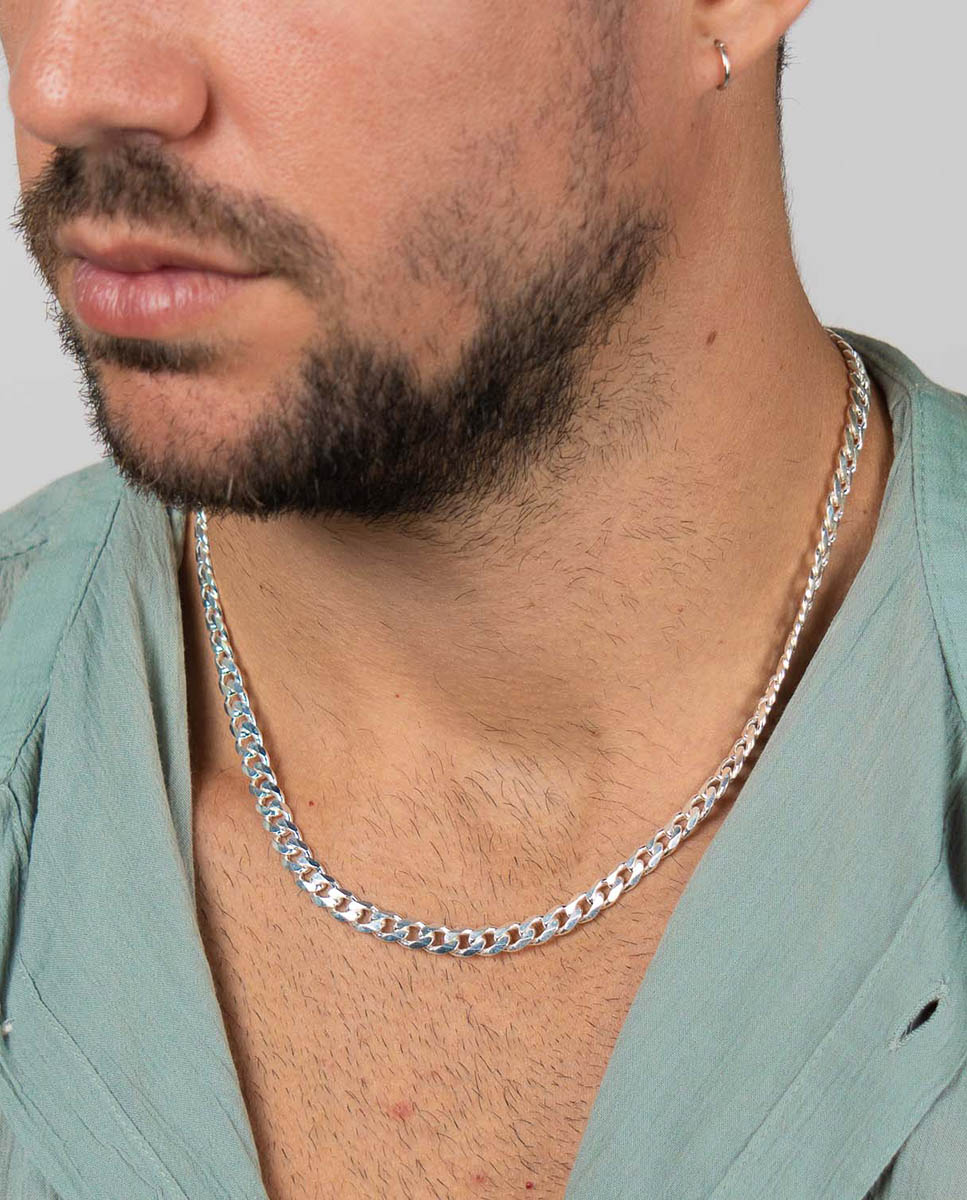 Cadena de hombre de plata - OKsilver - Plateado Plateado-2