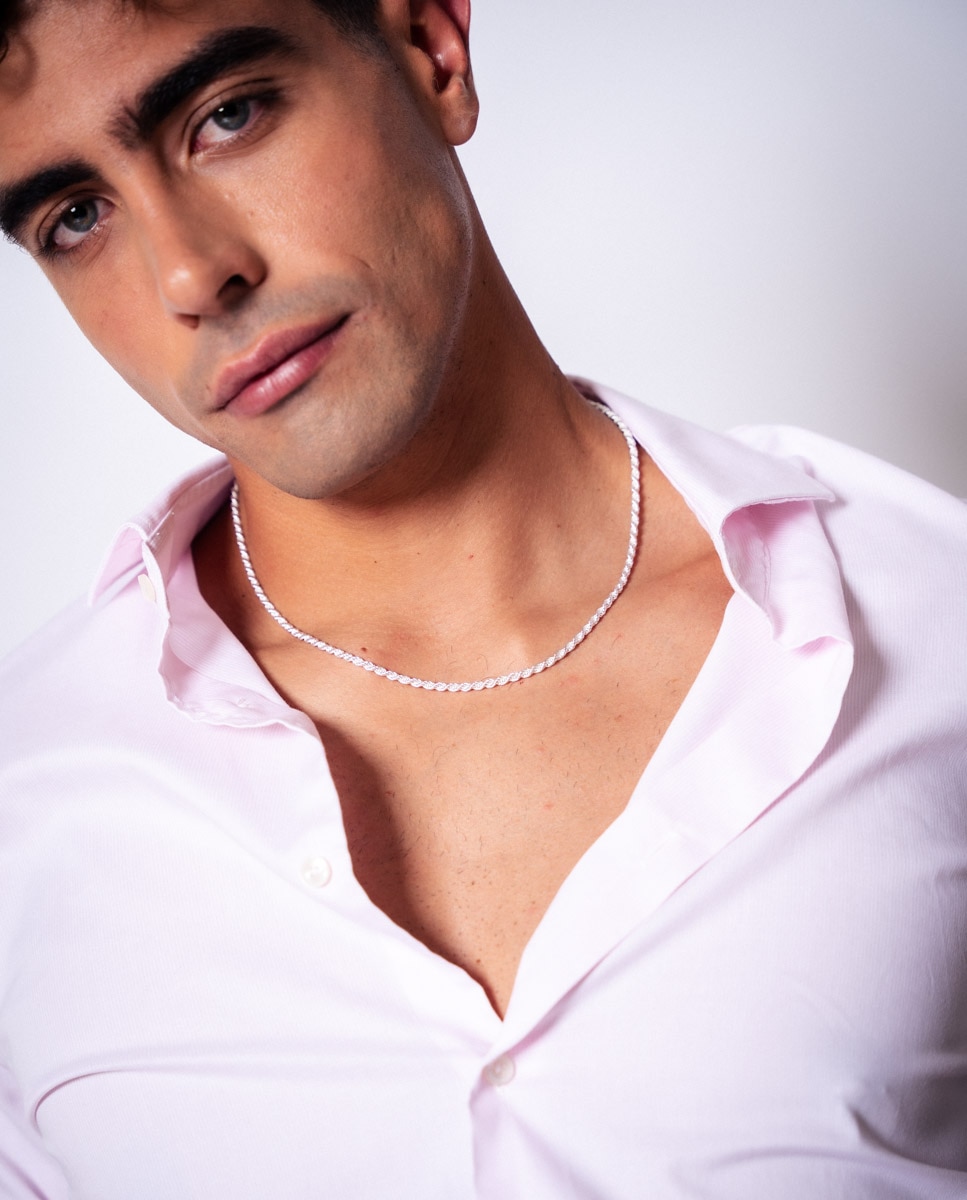 Cadena de hombre de plata - OKsilver - Plateado Plateado-2