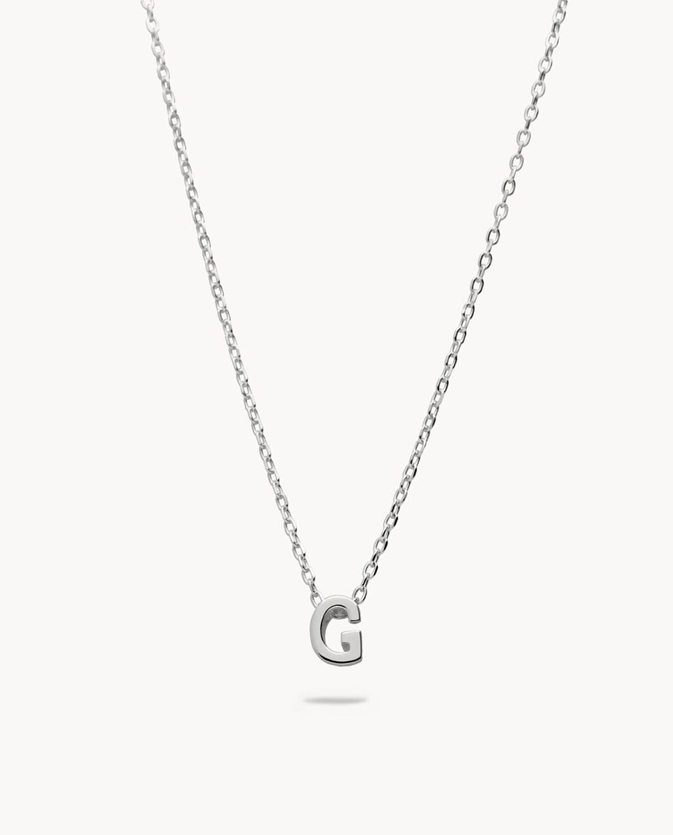 Pdpaola Collar Mini Letra G Tono Plateado