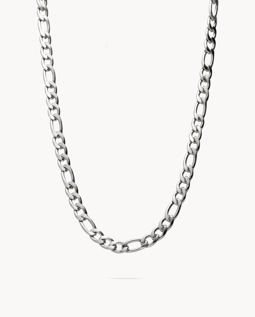 Imagen 0 de Cadena de hombre Eslabón Cartier 4,5 mm 60 cm de acero inoxidable