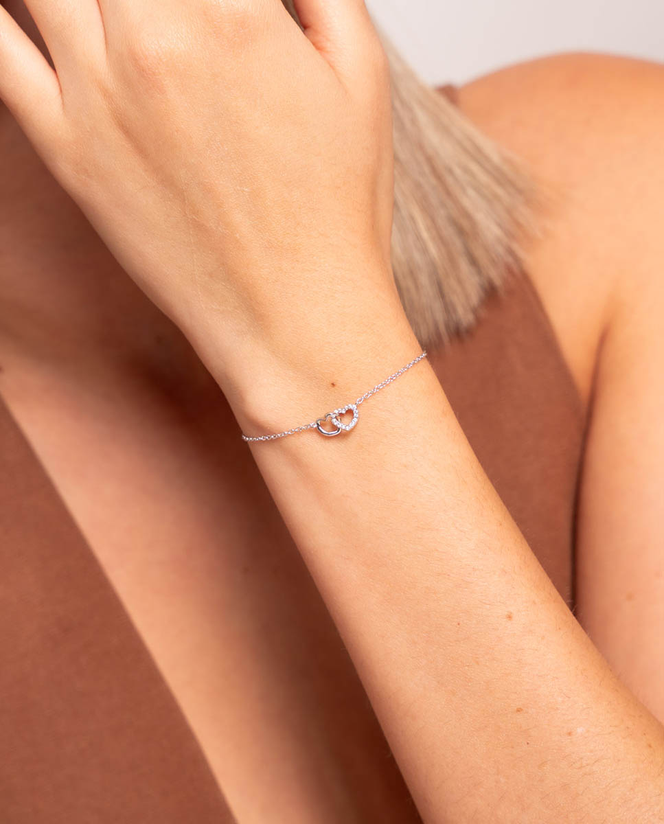 Pulsera De La Amistad Chapada En Plata Con Detalle De Circonita En Forma De Estrella Y Bolsa De Regalo De Asos Design