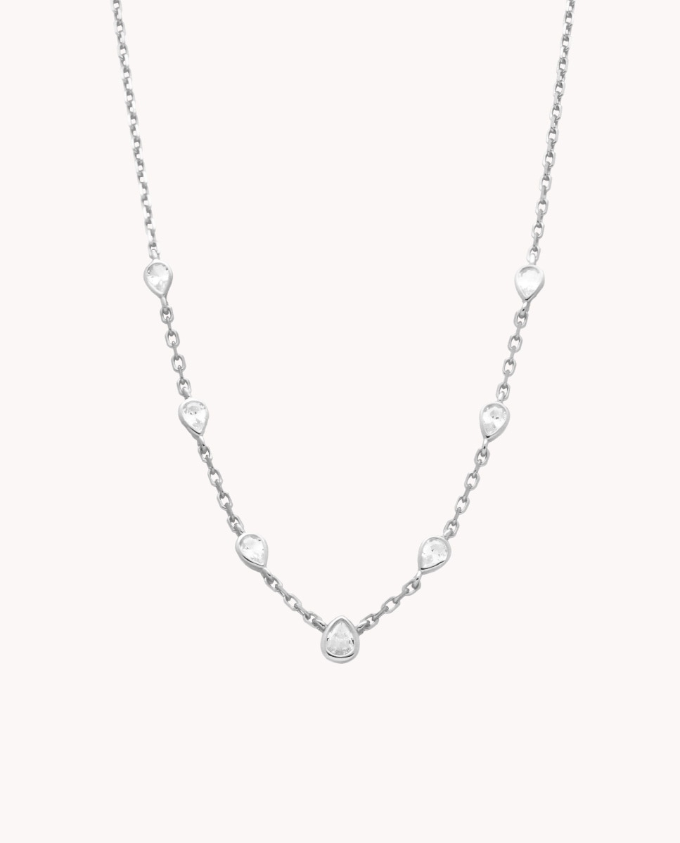 Collar fina luz de plata de ley 925 bañada en rodio - OKsilver - Dorado Dorado-1