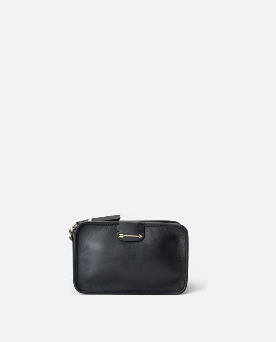 Bandolera harvest de piel pequeña forma rectangular - Mercules - Negro Negro-4