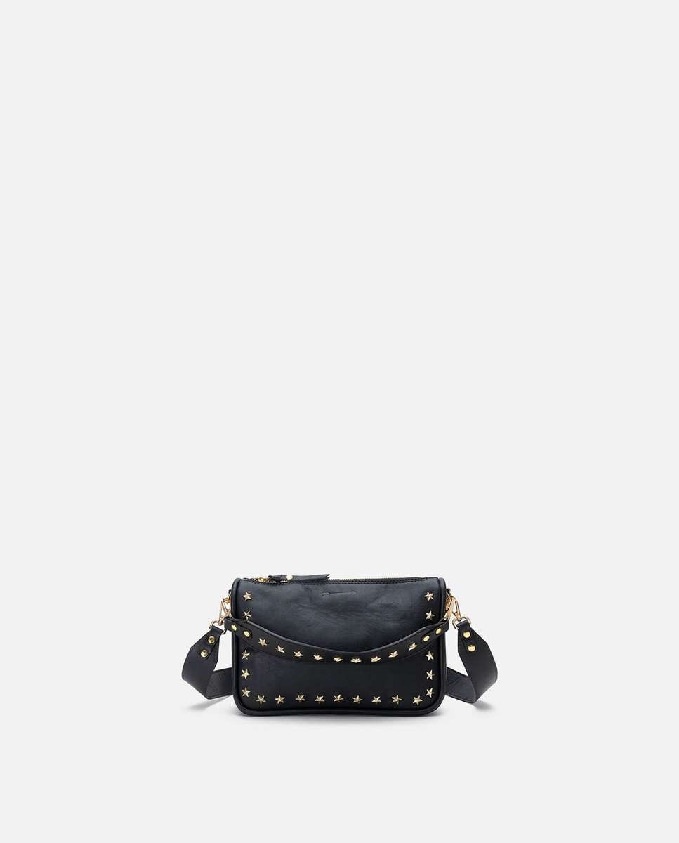 Bolso de hombro sandy stars de piel mediano forma rectangular - Mercules - Negro Negro-3