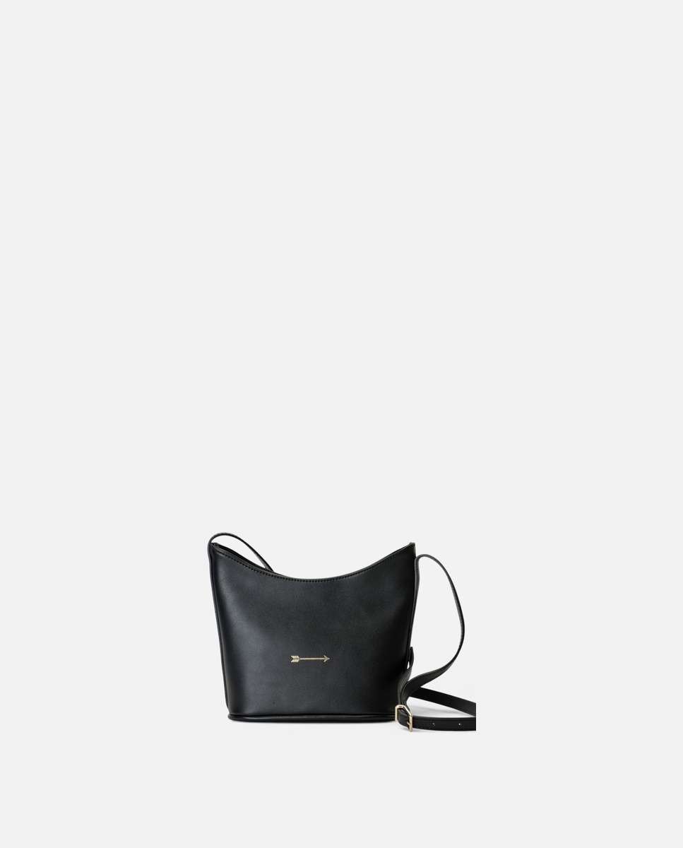 Bolso de hombro corbet de piel mediano - Mercules - Negro Negro-1
