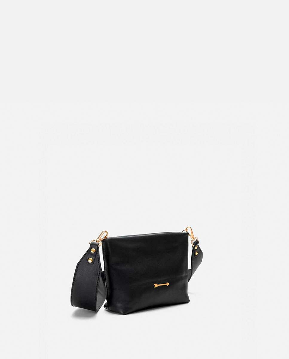Bolso de hombro apollo de piel mediano forma rectangular - Mercules - Negro Negro-4