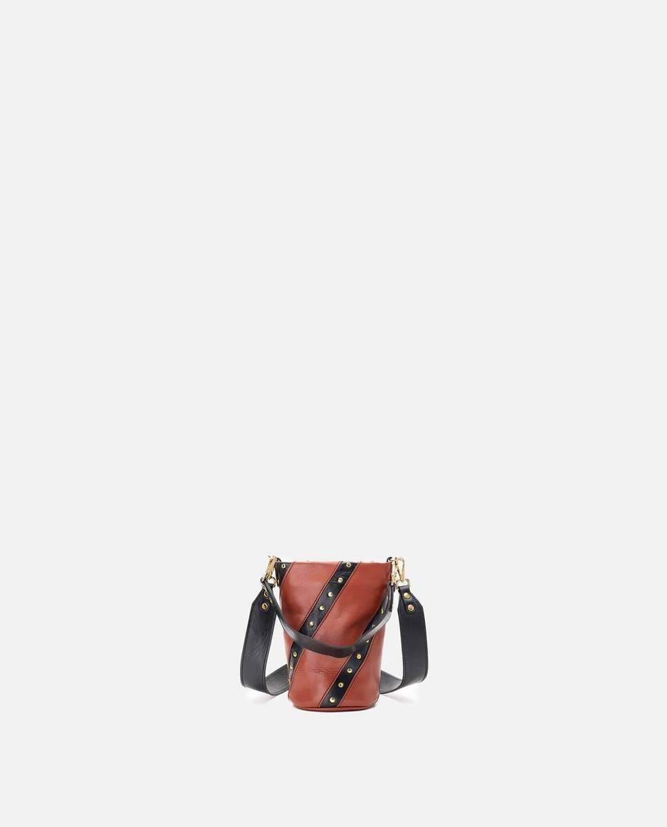 Bolso pequeño candy twisted de piel pequeño - Mercules - Teja Teja-3