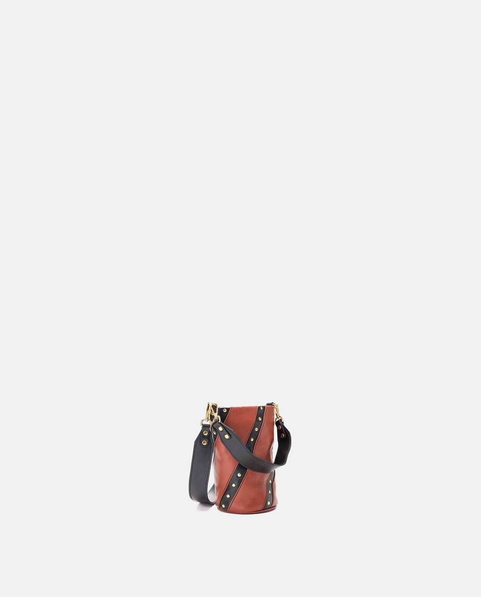 Bolso pequeño candy twisted de piel pequeño - Mercules - Teja Teja-2