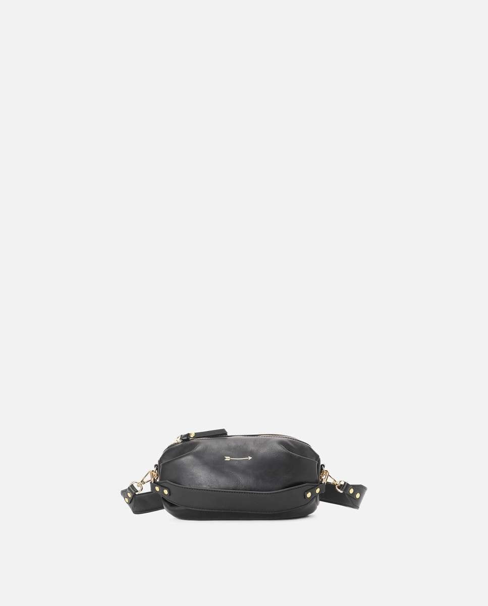 Bolso de hombro wasp large de piel mediano forma ovalada - Mercules - Negro Negro-5