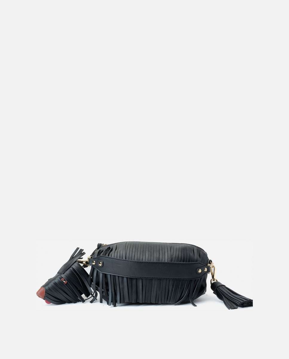 Bolso de hombro scott de piel mediano - Mercules - Negro Negro-5