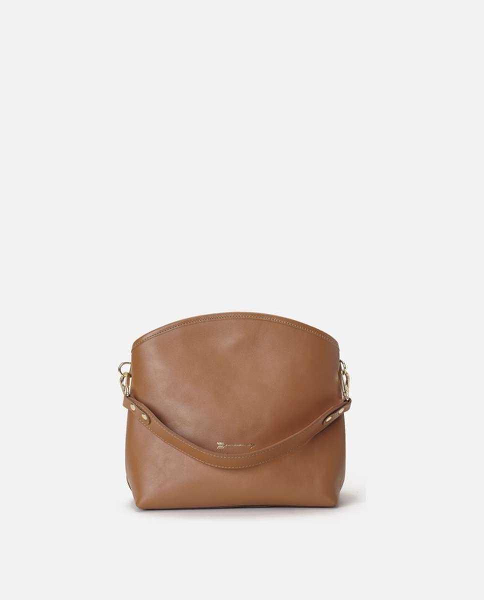 Bolso de hombro juniper de piel mediano - Mercules - Camel Camel-1