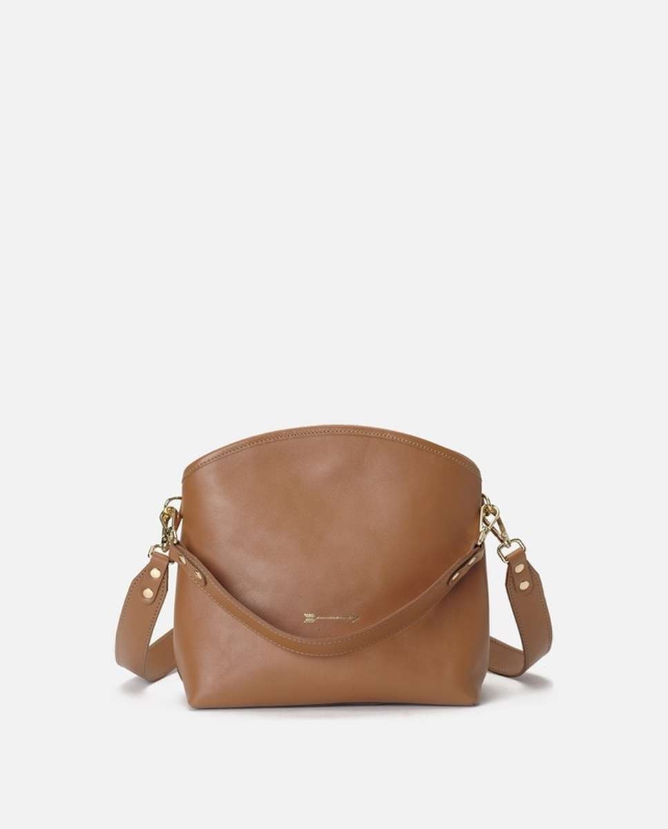 Bolso de hombro juniper de piel mediano - Mercules - Camel Camel-3