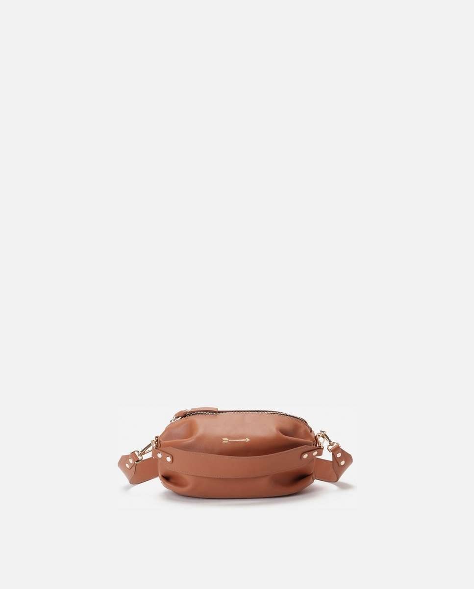 Bolso de hombro wasp large de piel mediano forma ovalada - Mercules - Camel Camel-3