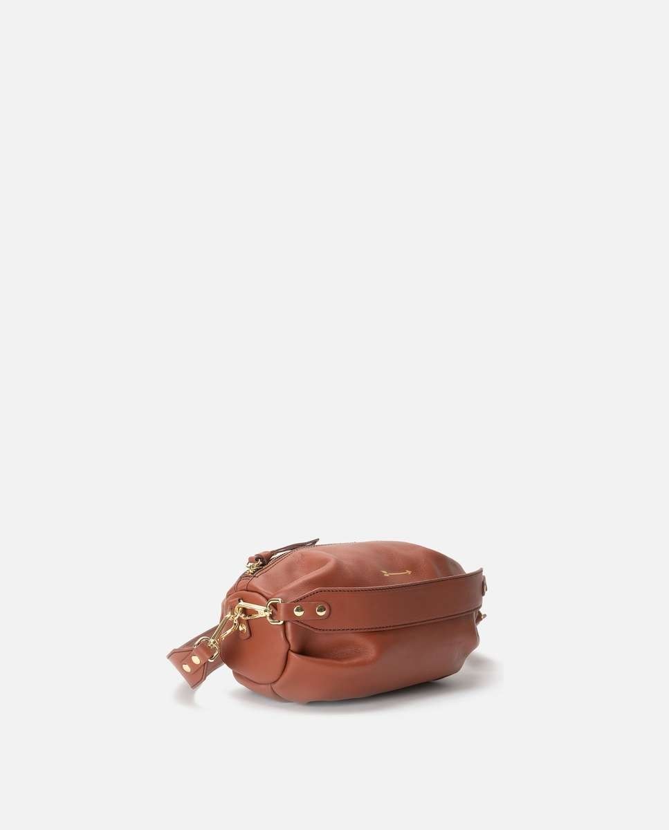 Bolso de hombro wasp large de piel mediano forma ovalada - Mercules - Camel Camel-2