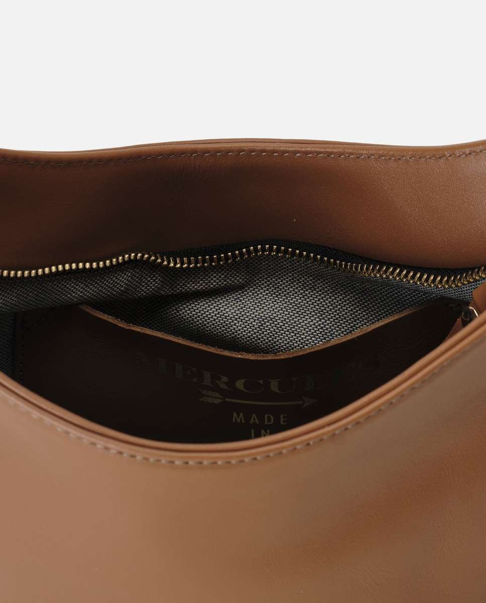 Bolso de hombro corbet de piel mediano - Mercules - Camel Camel-3