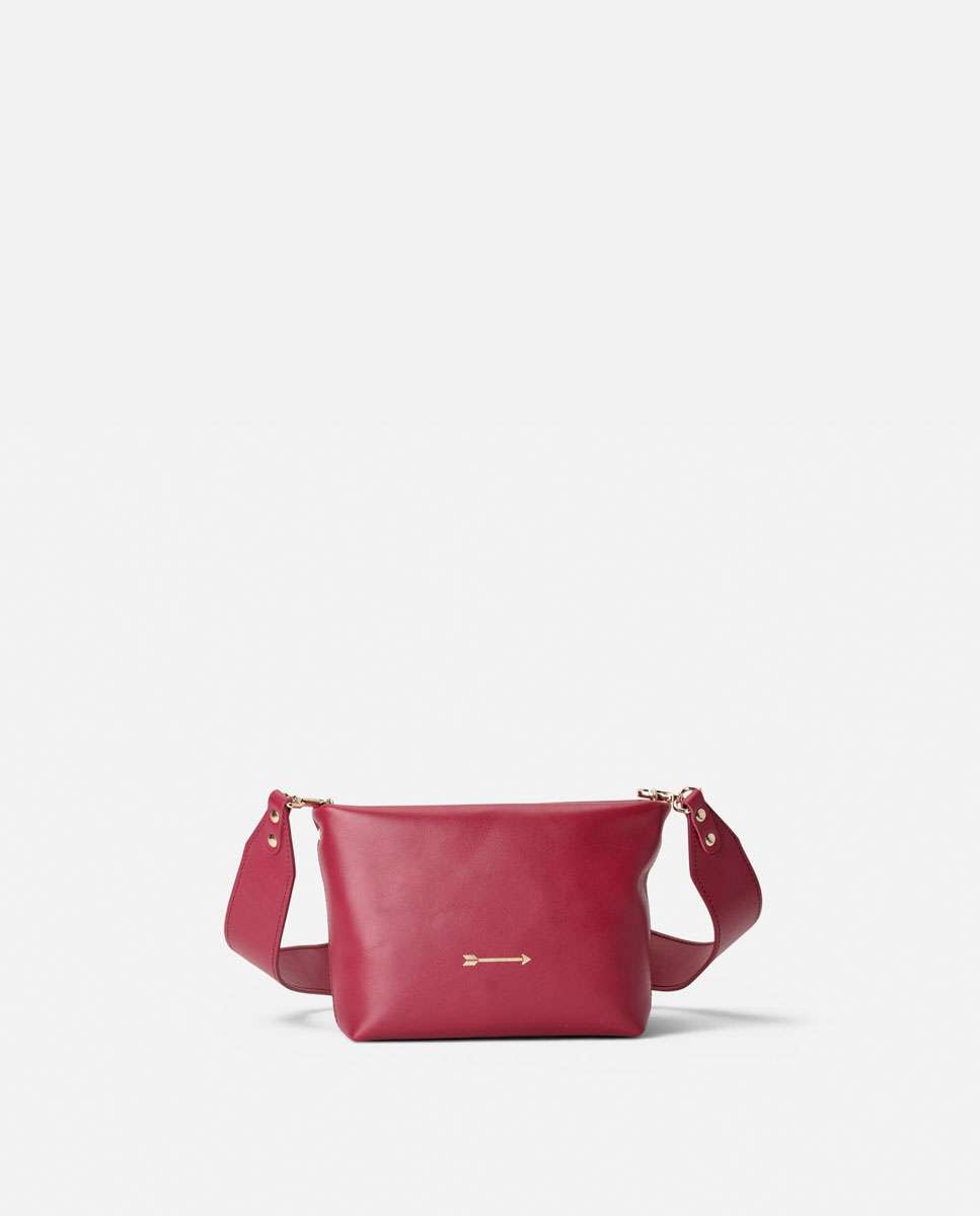 Bolso de hombro apollo de piel mediano forma rectangular - Mercules - Rojo Rojo-5