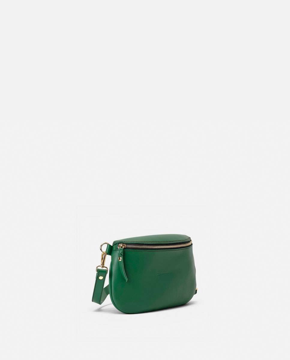 Riñonera bum bag de piel mediana - Mercules - Verde Verde-3