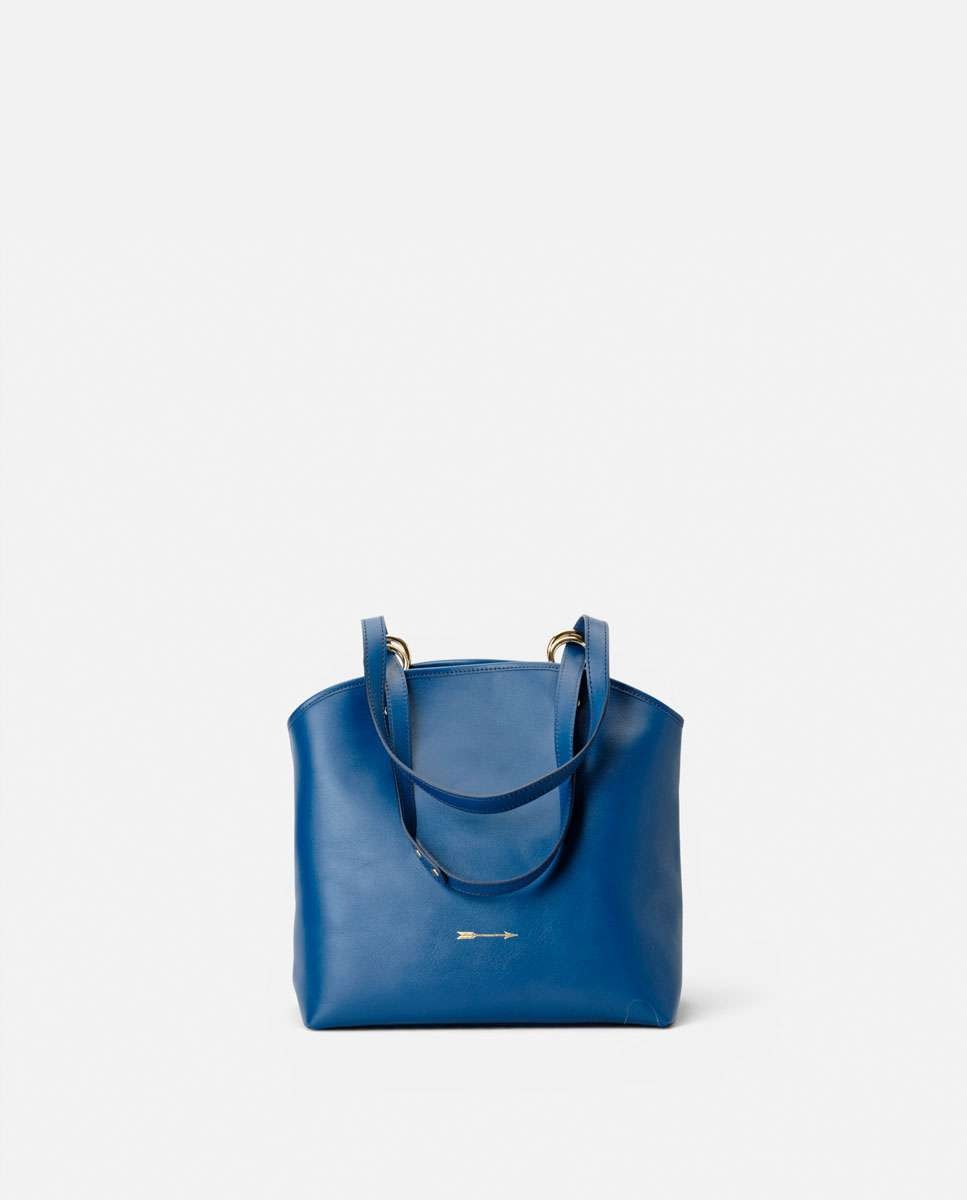 Bolso de hombro basil de piel grande - Mercules - Navy Navy-1
