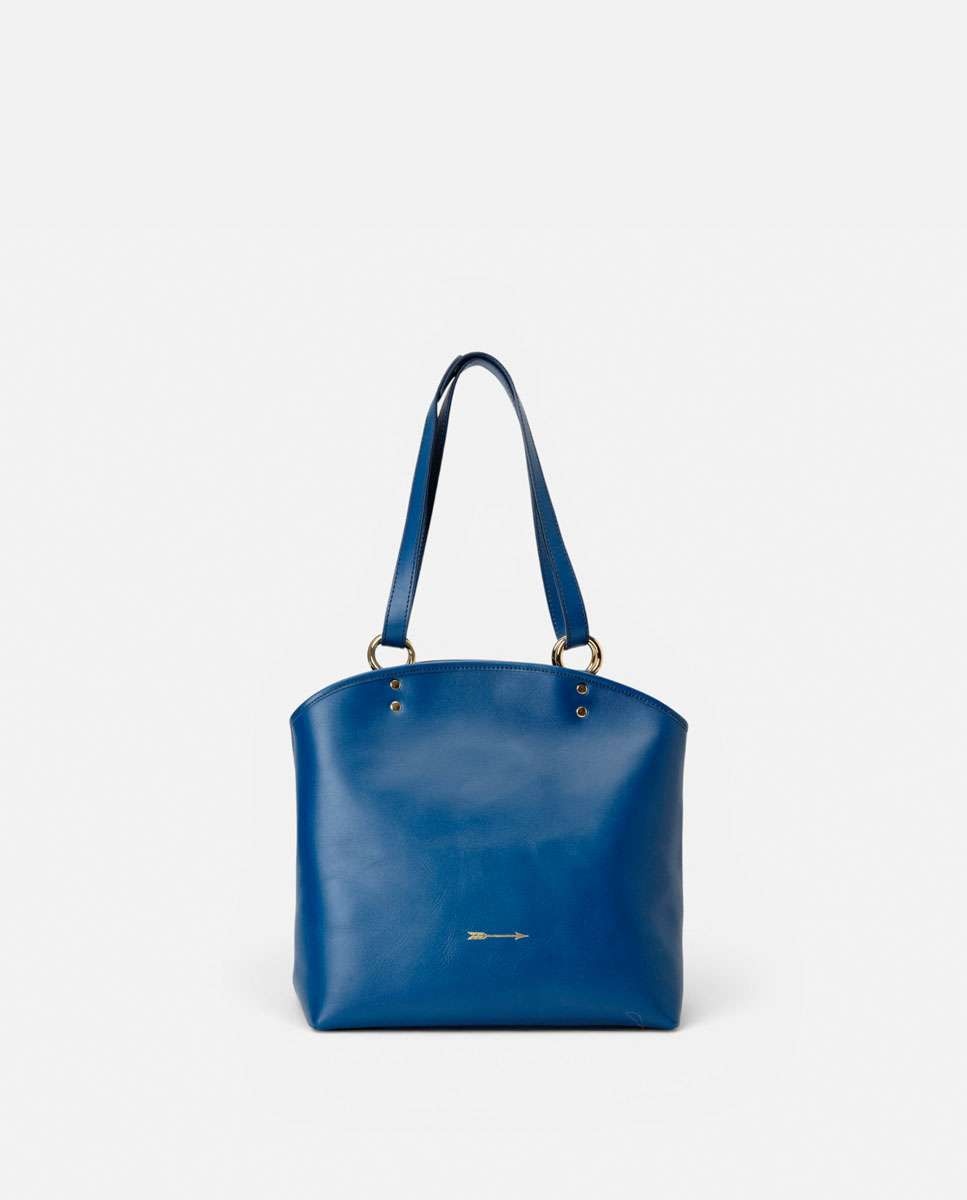 Bolso de hombro basil de piel grande - Mercules - Navy Navy-3