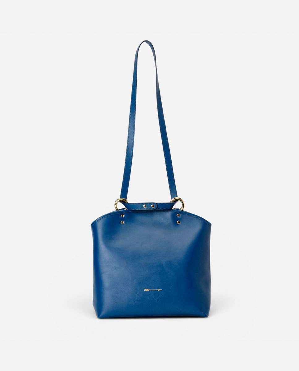 Bolso de hombro basil de piel grande - Mercules - Navy Navy-2