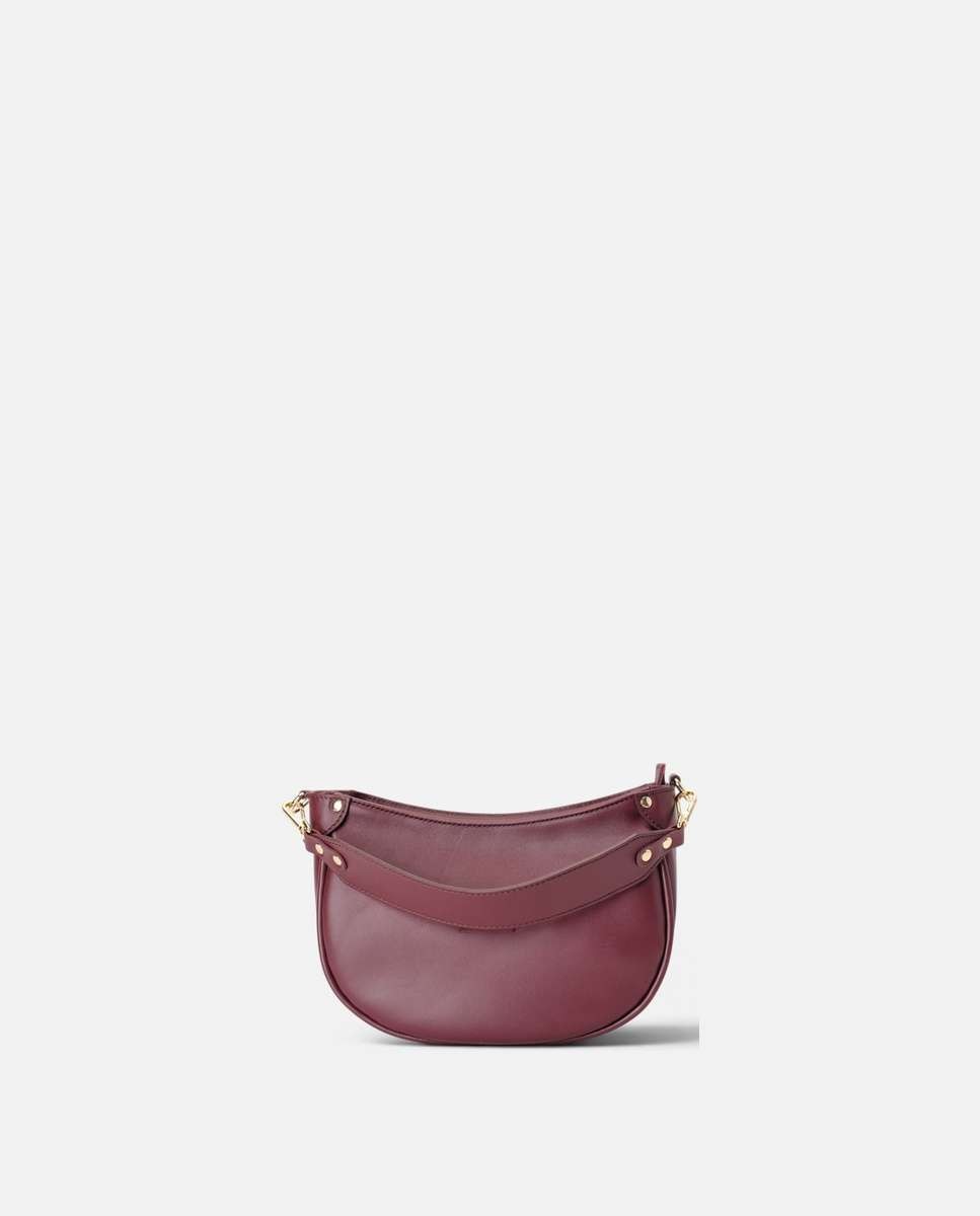 Bolso de hombro coney de piel mediano de luna - Mercules - Burdeos Burdeos-1