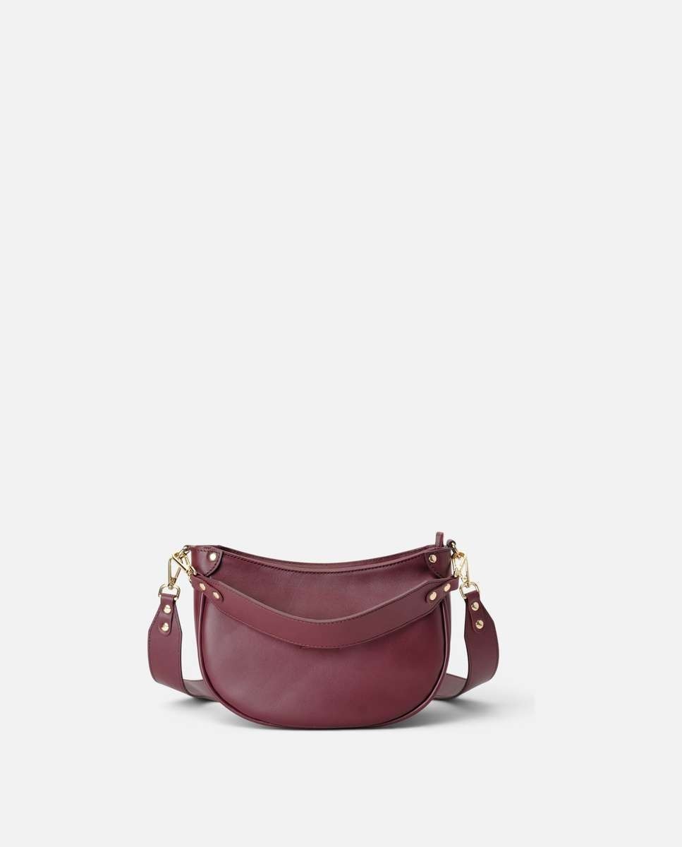 Bolso de hombro coney de piel mediano de luna - Mercules - Burdeos Burdeos-5