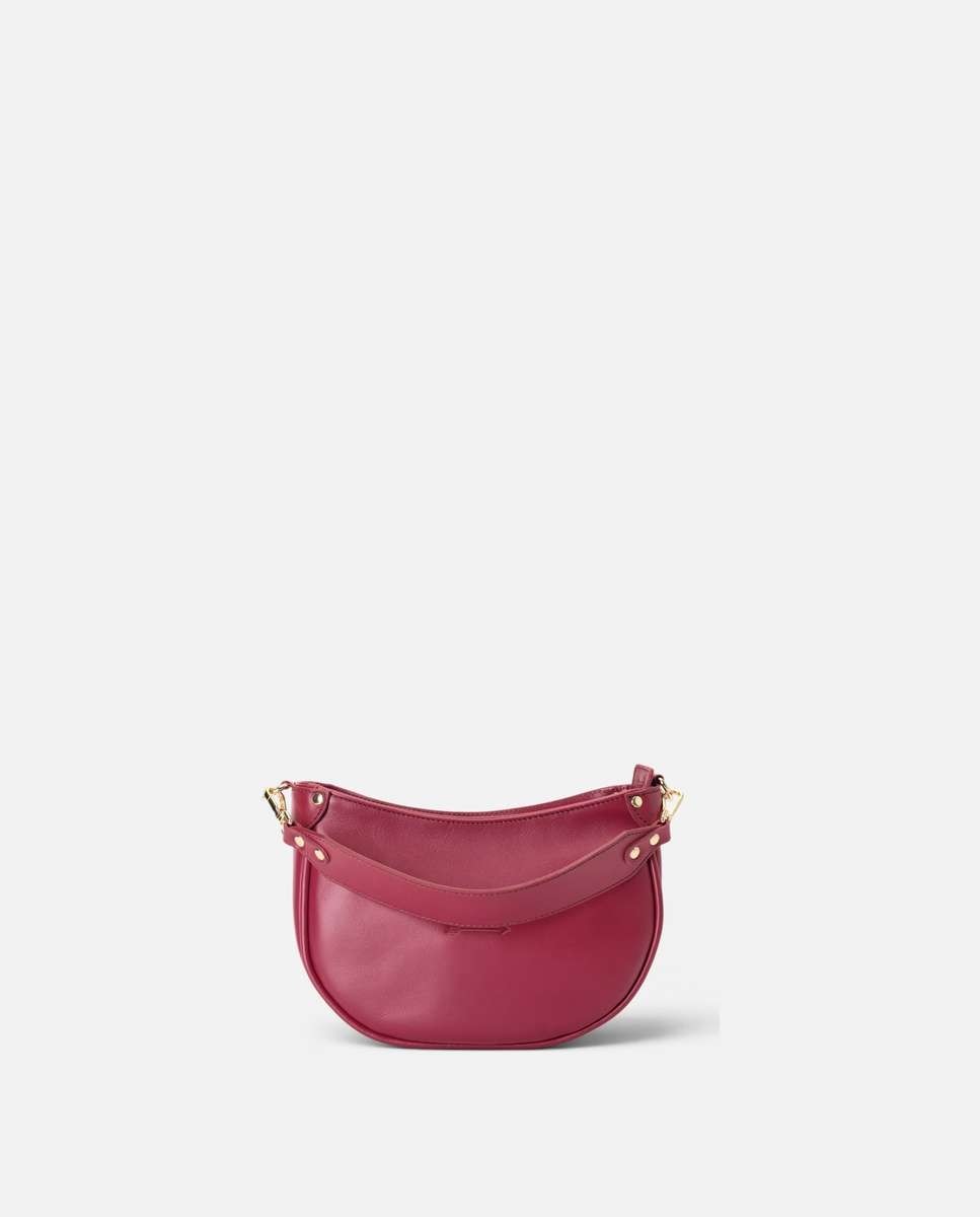 Bolso de hombro coney de piel mediano de luna - Mercules - Rojo Rojo-1