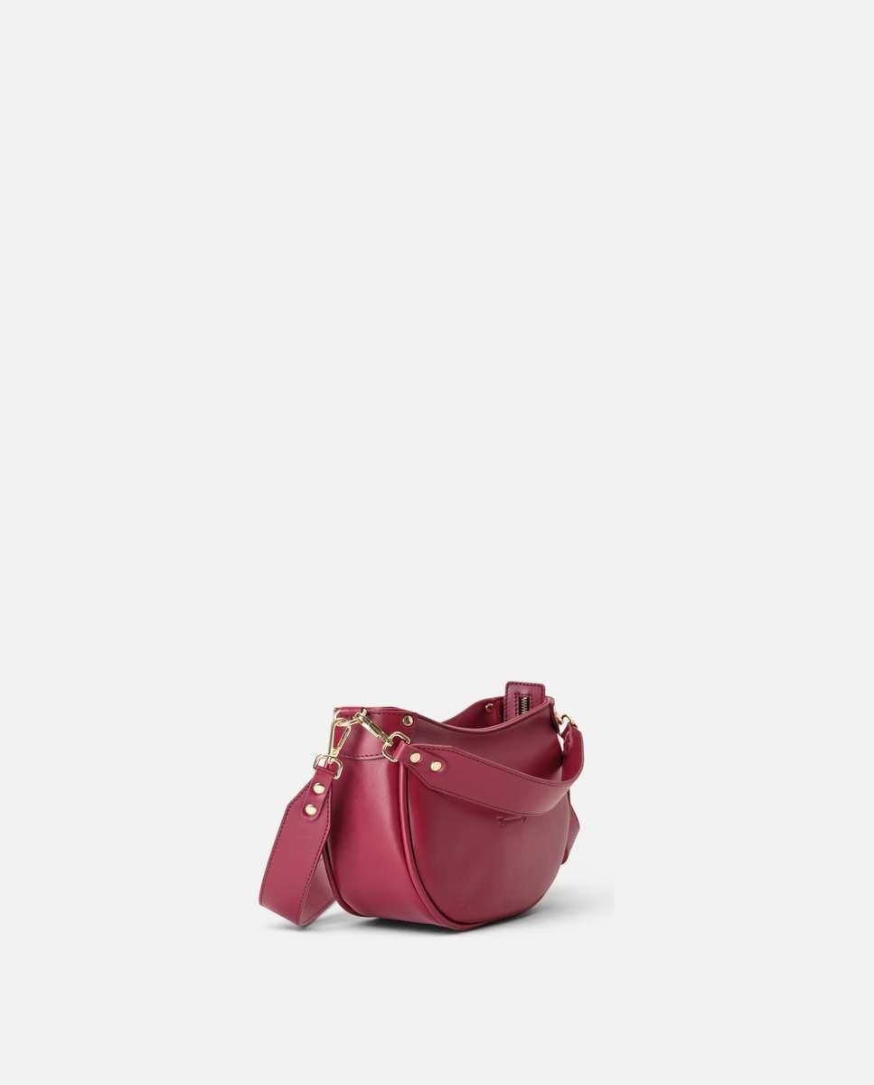Bolso de hombro coney de piel mediano de luna - Mercules - Rojo Rojo-4