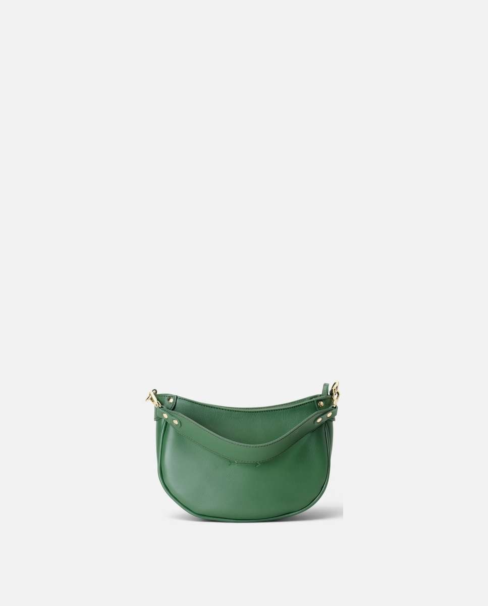 Bolso de hombro coney de piel mediano de luna - Mercules - Verde Verde-1